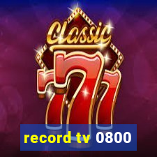 record tv 0800